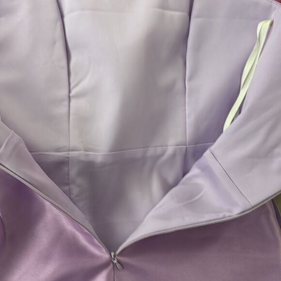NWT Zac Posen Lavender Bow Mini Dress, US2 - Picture 6 of 7